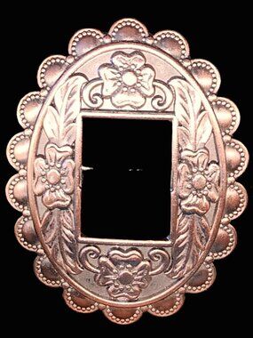 SCARF SLIDE Oval COPPER "Buckle" style NEW by Ornaments Collection